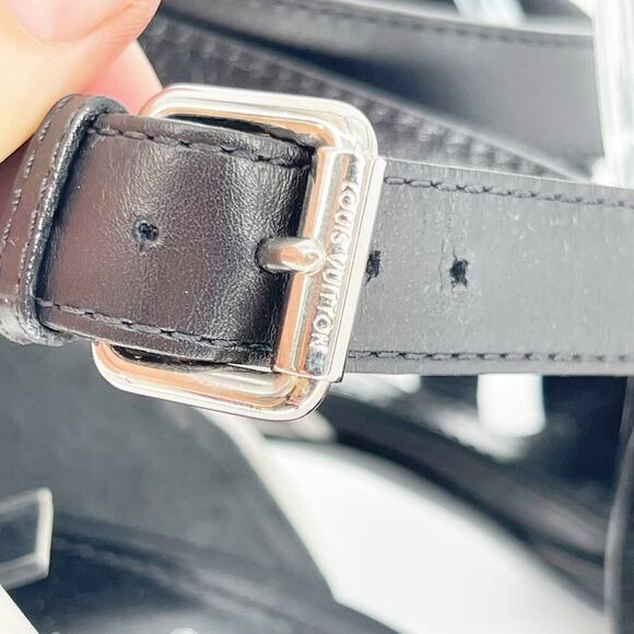 Louis Vuitton Black Monogram Damier Tressage Matchmake Check Heel Sandals EU 37 - Picture 14 of 16